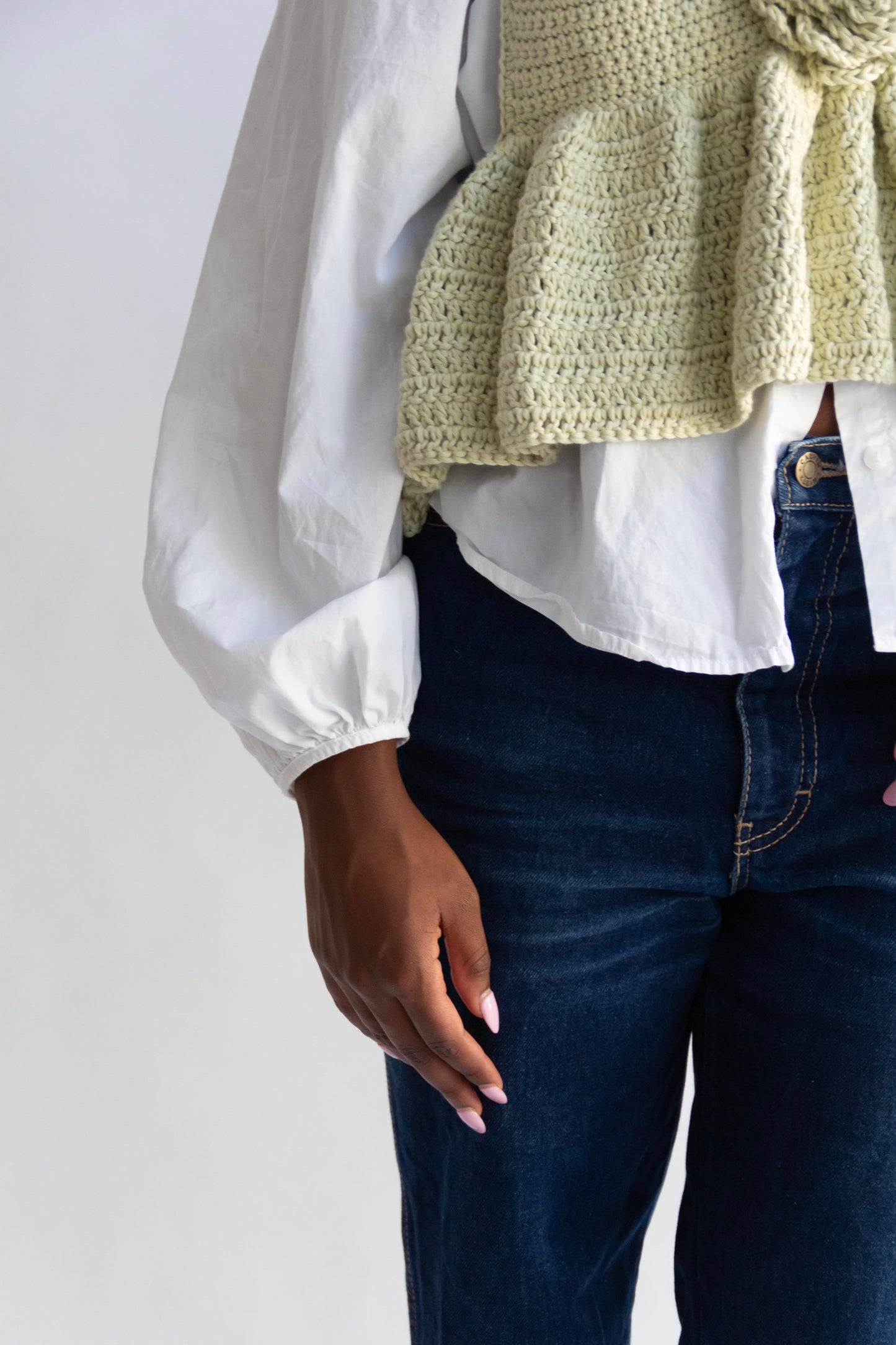 Lime Rosette Tank