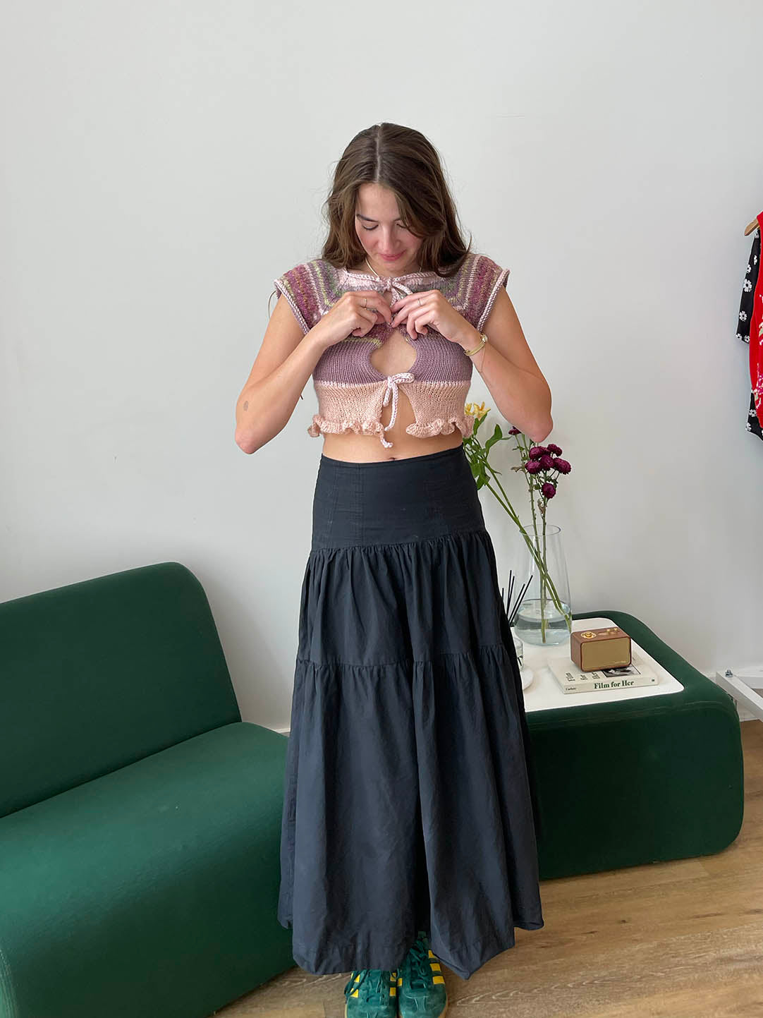 Ruffle Edge Tie Top