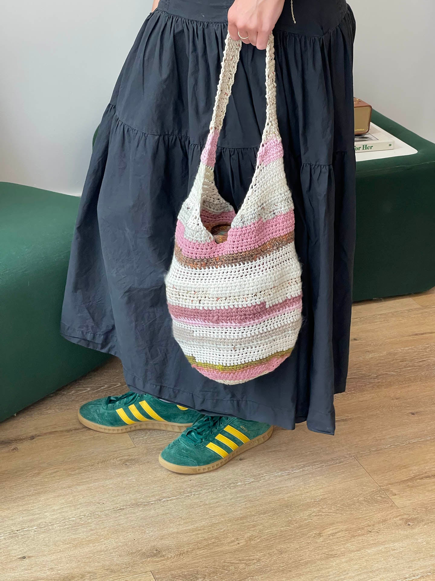 Scrap Yarn Bucket Bag